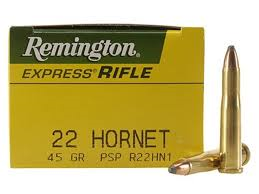 Remington Rifle Ammo 22 Hornet 45 Gr PSP