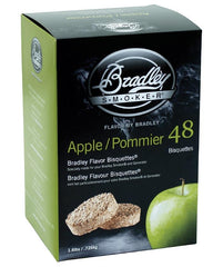 Bradley Smoker Apple Wood Bisquettes - 48 Count