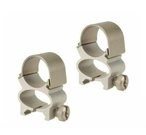 Weaver 1" See-Thru Detachable Scope Rings - Silver