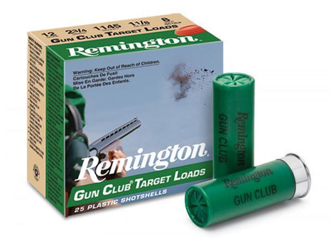 Remington Gun Club 12 Gauge 2-3/4'' 1-1/8 OZ 3 Dram #8 1200 FPS