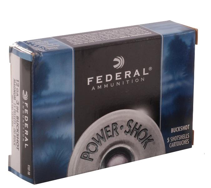 Federal Powershok 12GA 3" 15 Pellets 00 Shot - 5/Box