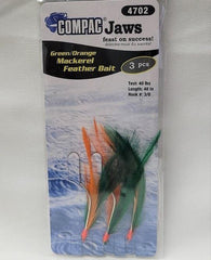 Compac Mackerel Feather Bait Green/Orange