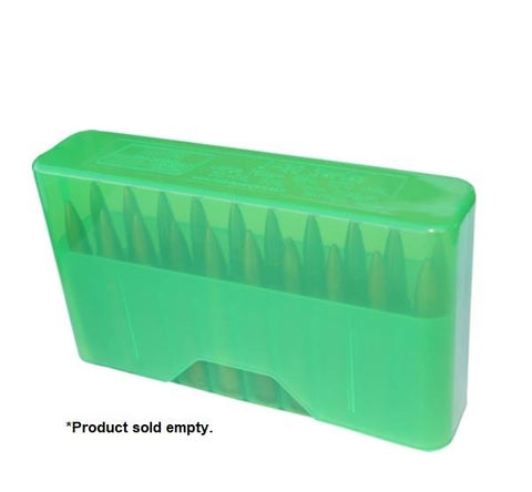 MTM Slip Top Ammo Case Clear Green - 20RD Capacity