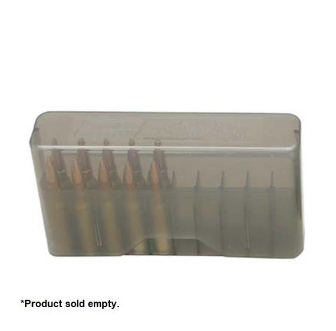 MTM Slip Top Ammo Case Clear Smoke - 20RD Capacity