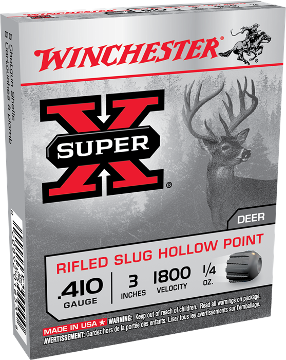 Winchester Super-X 410 Gauge 3'' Slug 1/4 OZ