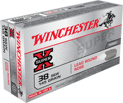 Winchester Super-X 38 S&W 145 Gr. Lead RN