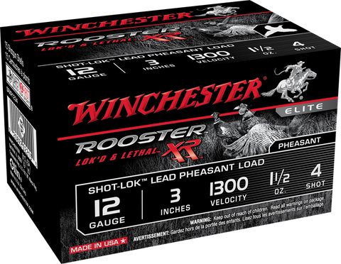 Winchester Rooster XR 12 Gauge 3'' 1-1/2 OZ #4 1300 FPS