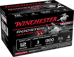 Winchester Rooster XR 12 Gauge 3'' 1-1/2 OZ #4 1300 FPS