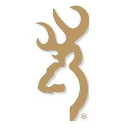 Browning Buckmark 6" Decal Gold