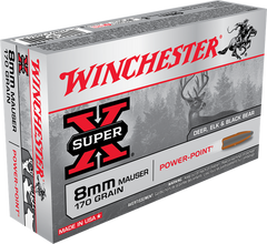 Winchester Super-X 8mm Mauser (8x57)  170 Gr. Power Point