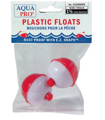 Compac Red & White Bobbers 1-1/2"