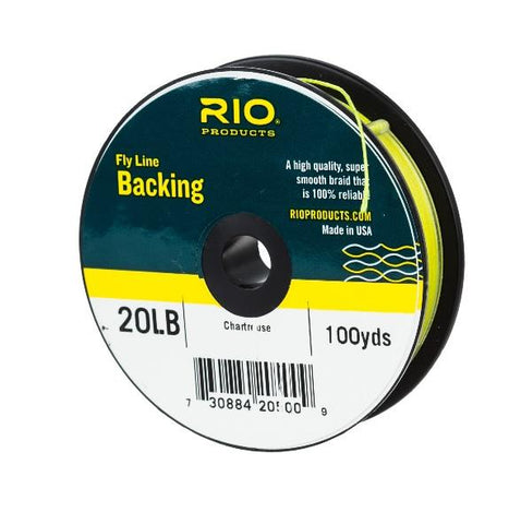 RIO Fly Line Backing 20lb 100yd - Chartreuse