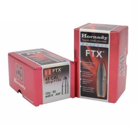 Hornady Bullet 45 Cal .458 325GR FTX - 50ct