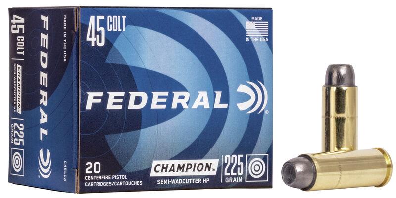 Federal Champion 45 Colt 225 Gr. Semi-Wadcutter HP