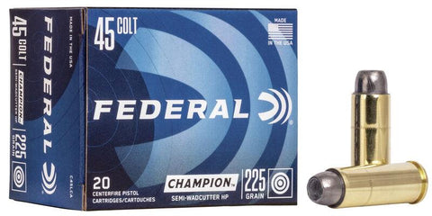 Federal Champion 45 Colt 225 Gr. Semi-Wadcutter HP