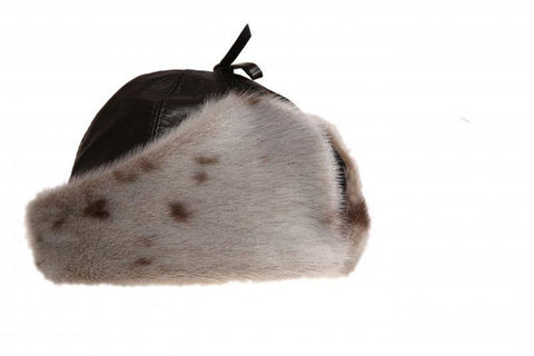 Bilodeau RCMP Natural Seal Fur with Black Leather