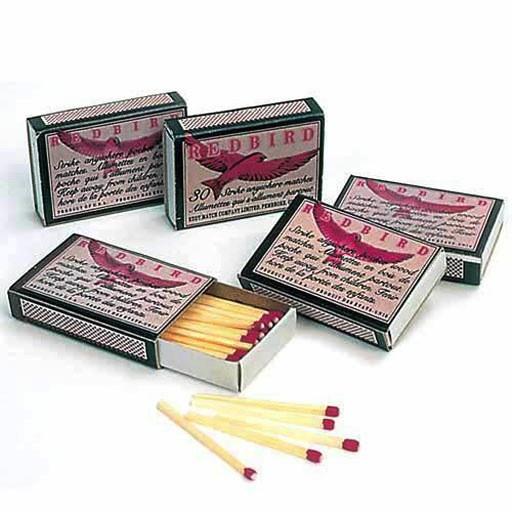 Redbird Matches 10 Boxes Per Pack