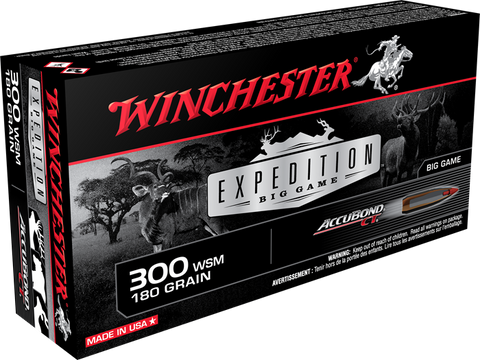 Winchester Expedition Big Game 300 WSM 180 Gr AccuBond CT
