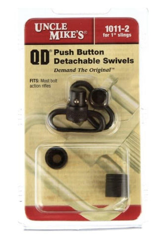 Uncle Mike's QD Push Button 1" Sling Swivels