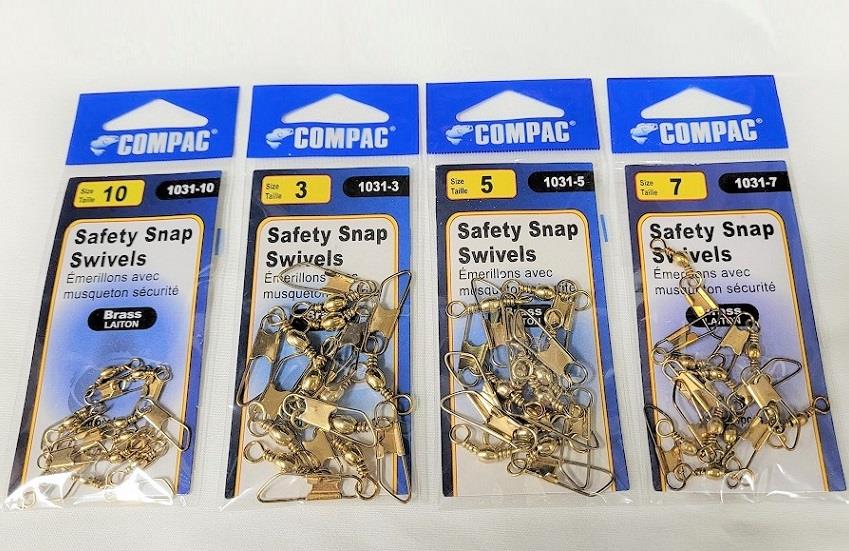 Compac Swivels w/ Safety Snaps