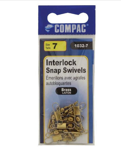 Compac Barrel Swivels w/ Interlock Snaps