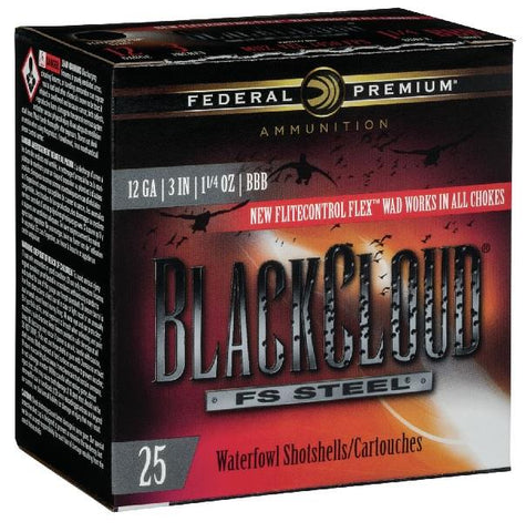 Federal Black Cloud FS Steel 12GA 3.5" 1 1/2oz #4 - 25/Box