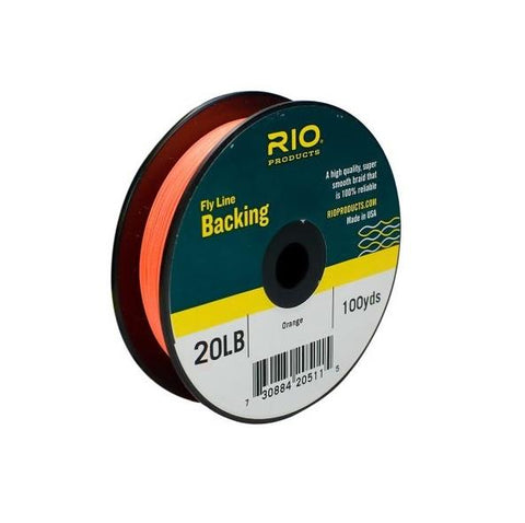 RIO Fly Line Backing 20lb 100yd - Orange