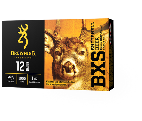 Browning BXS Sabot Slugs 12 Gauge 2-3/4'' 1 OZ 1600 FPS