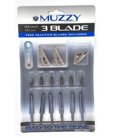 Muzzy 3 Blade Fixed 125Grain - 6 Pk