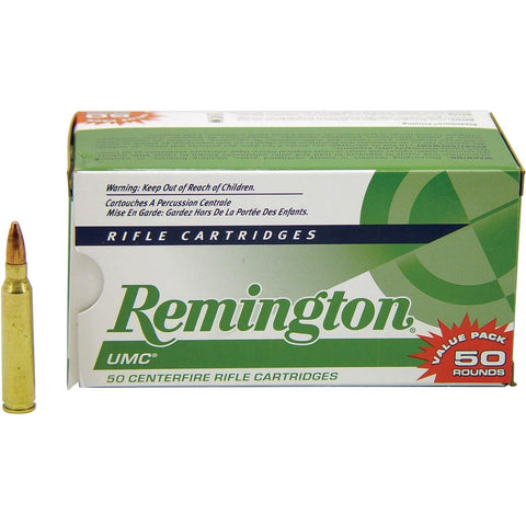 Remington UMC 223 Rem 50 Gr. JHP 50 Round Value Pack