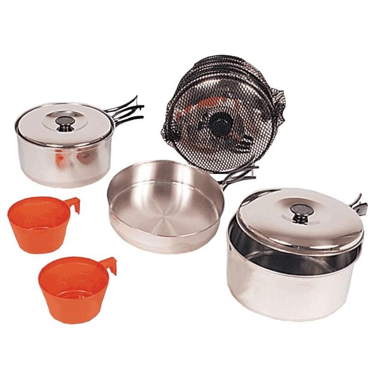 2 Person Stainless Steel Cookset