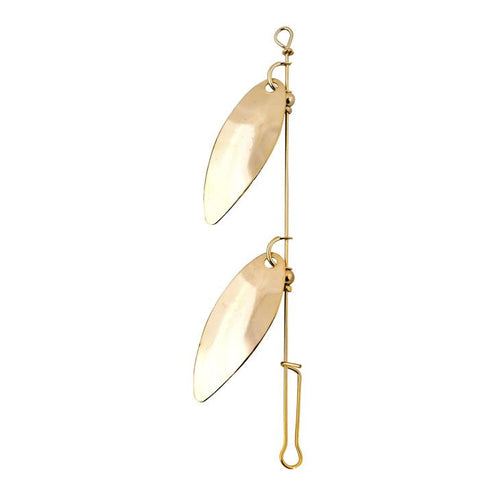 #3.5 Gold Double Willow Leaf Spinner