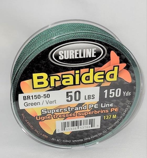 Sureline Braided Line 150Yds 50lb Test