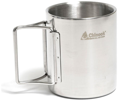 Chinook Timberline Double-Wall Mug with Folding Handle