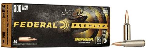 Federal Premium Berger Hybrid Hunter 300 WSM 185 Gr.