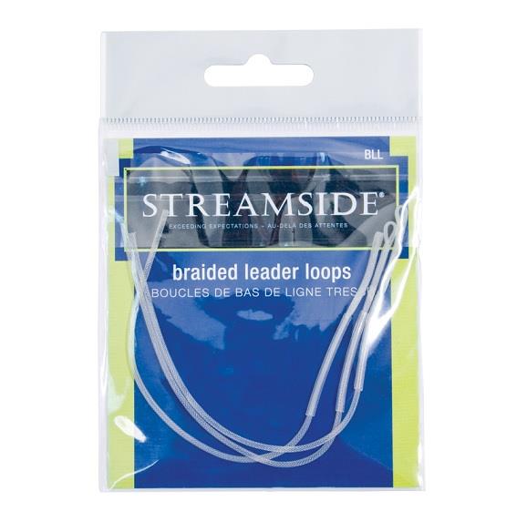 Streamside Braided Leader Loops LW 50lb - 3pc pk