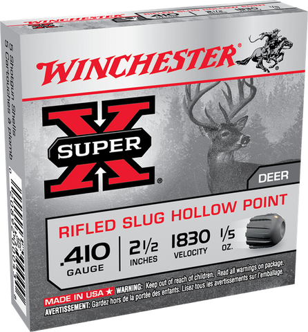 Winchester Super-X 410 Gauge 2-1/2'' Slug 1/5 OZ