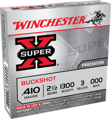 Winchester Super-X 410 Gauge 2-1/2'' 000 Buck 3 Pellet