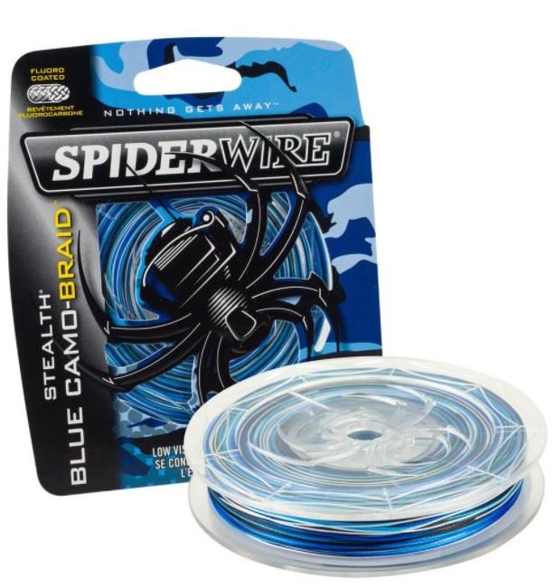 Spiderwire Stealth Blue Camo 65lb 125yd