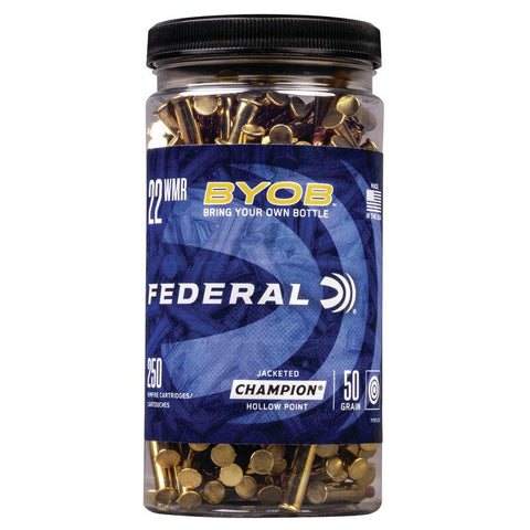 Federal Champion BYOB 22 WMR 50 Gr. JHP - 250 Rounds