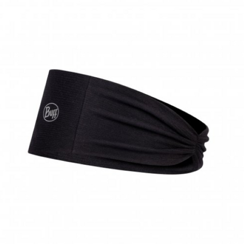 BUFF CoolNet UV+ Tapered Headband - Solid Black