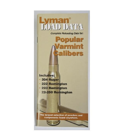 LYMAN Load Data Book - Popular Varmit Calibers