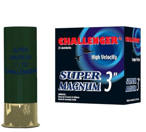 Challenger 12Ga 3" Super Magnum Ammunition - 25Qty