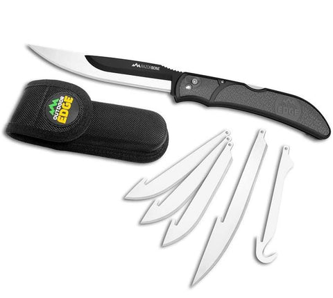 Outdoor RazorBone Folding Knife - Gray