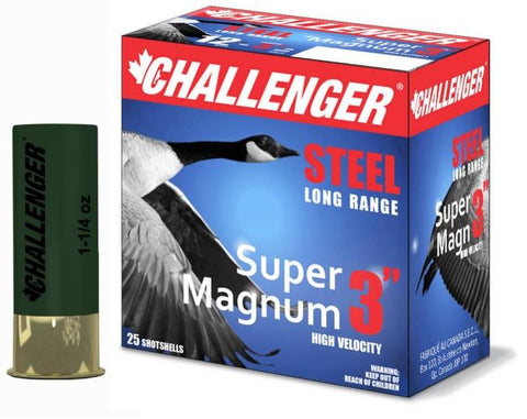 Challenger 12GA Super Magnum 3" 1-1/4oz - 25shotshells
