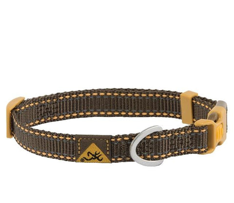 Browning Classic Webbing Dog Collar: Medium 14"-20"