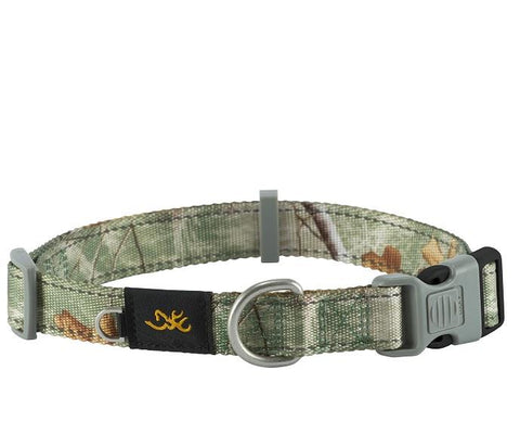 Browning Classic Camo Webbing Dog Collar: Large 18"-28"