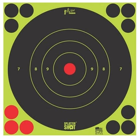 Splatter Shot 8" Green Bullseye Target - 6/pk