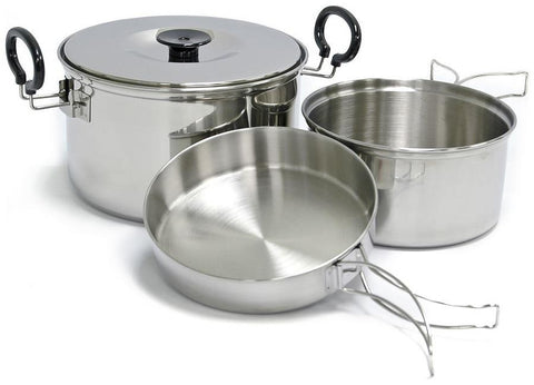 Chinook Plateau Stainless Steel Expedition Cookset